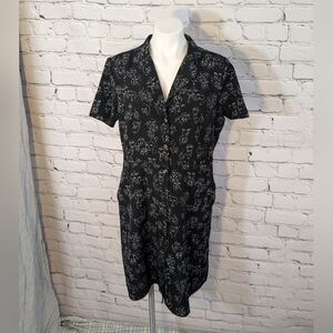 A New Day Abstract Face Shirt Dress